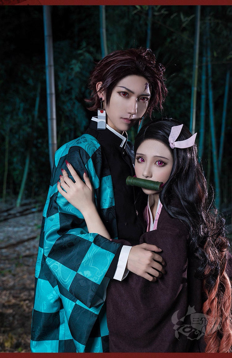 1/3 Delusion - Demon Slayer Cosplay - Tanjiro Kamado/Zenitsu Agatsuma/Demon Slayer Corps Uniform Cosplay Costume