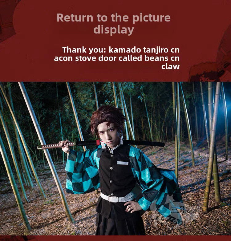 1/3 Delusion - Demon Slayer Cosplay - Tanjiro Kamado/Zenitsu Agatsuma/Demon Slayer Corps Uniform Cosplay Costume