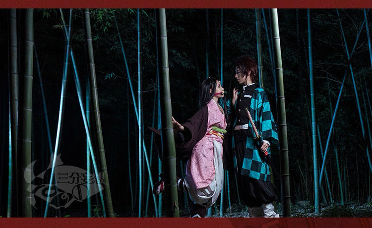 1/3 Delusion - Demon Slayer Cosplay - Tanjiro Kamado/Zenitsu Agatsuma/Demon Slayer Corps Uniform Cosplay Costume
