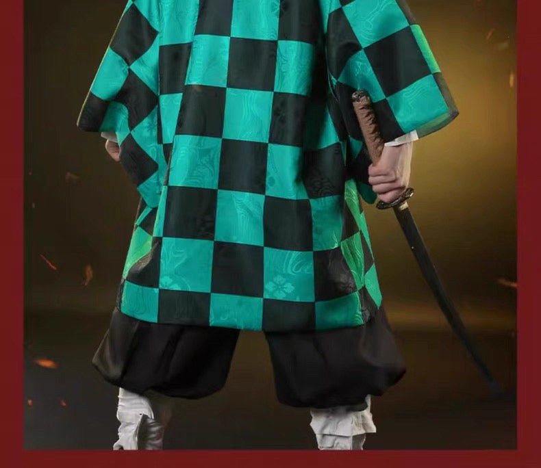 1/3 Delusion - Demon Slayer Cosplay - Tanjiro Kamado/Zenitsu Agatsuma/Demon Slayer Corps Uniform Cosplay Costume