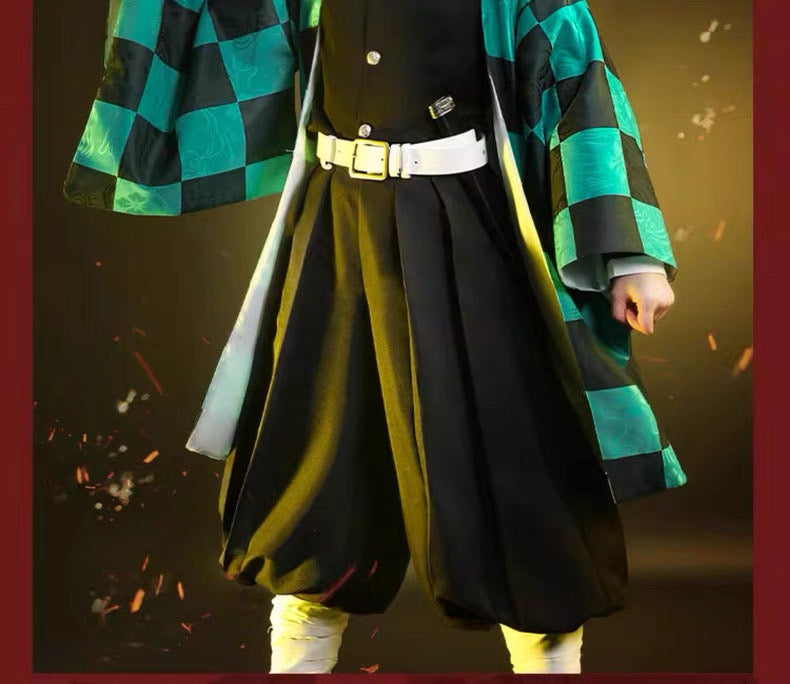 1/3 Delusion - Demon Slayer Cosplay - Tanjiro Kamado/Zenitsu Agatsuma/Demon Slayer Corps Uniform Cosplay Costume