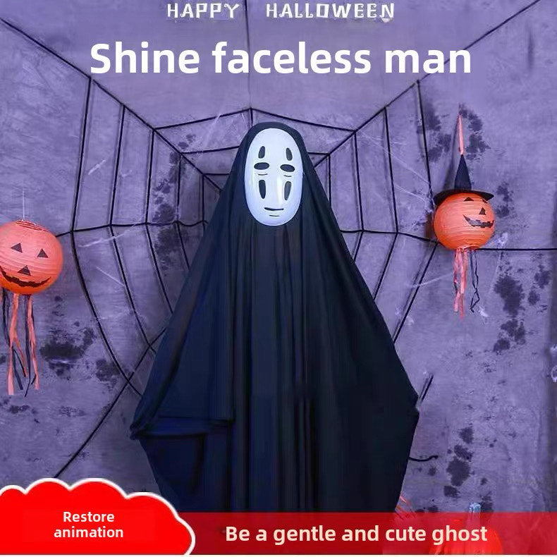 Spirited Away No Face Cosplay Costume Kids & Adults Anime Halloween Outfit