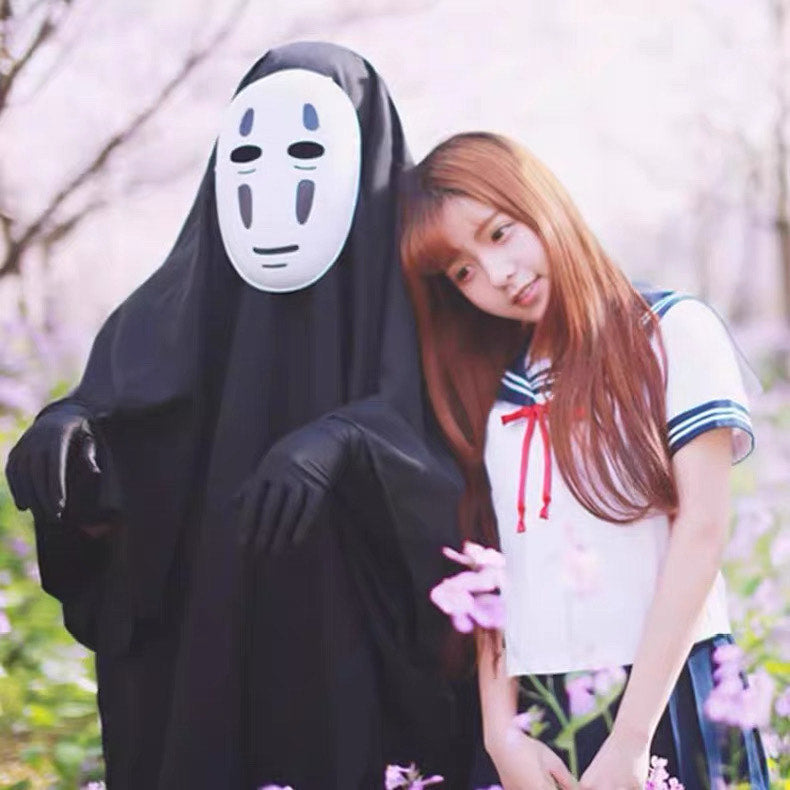 Spirited Away No Face Cosplay Costume Kids & Adults Anime Halloween Outfit