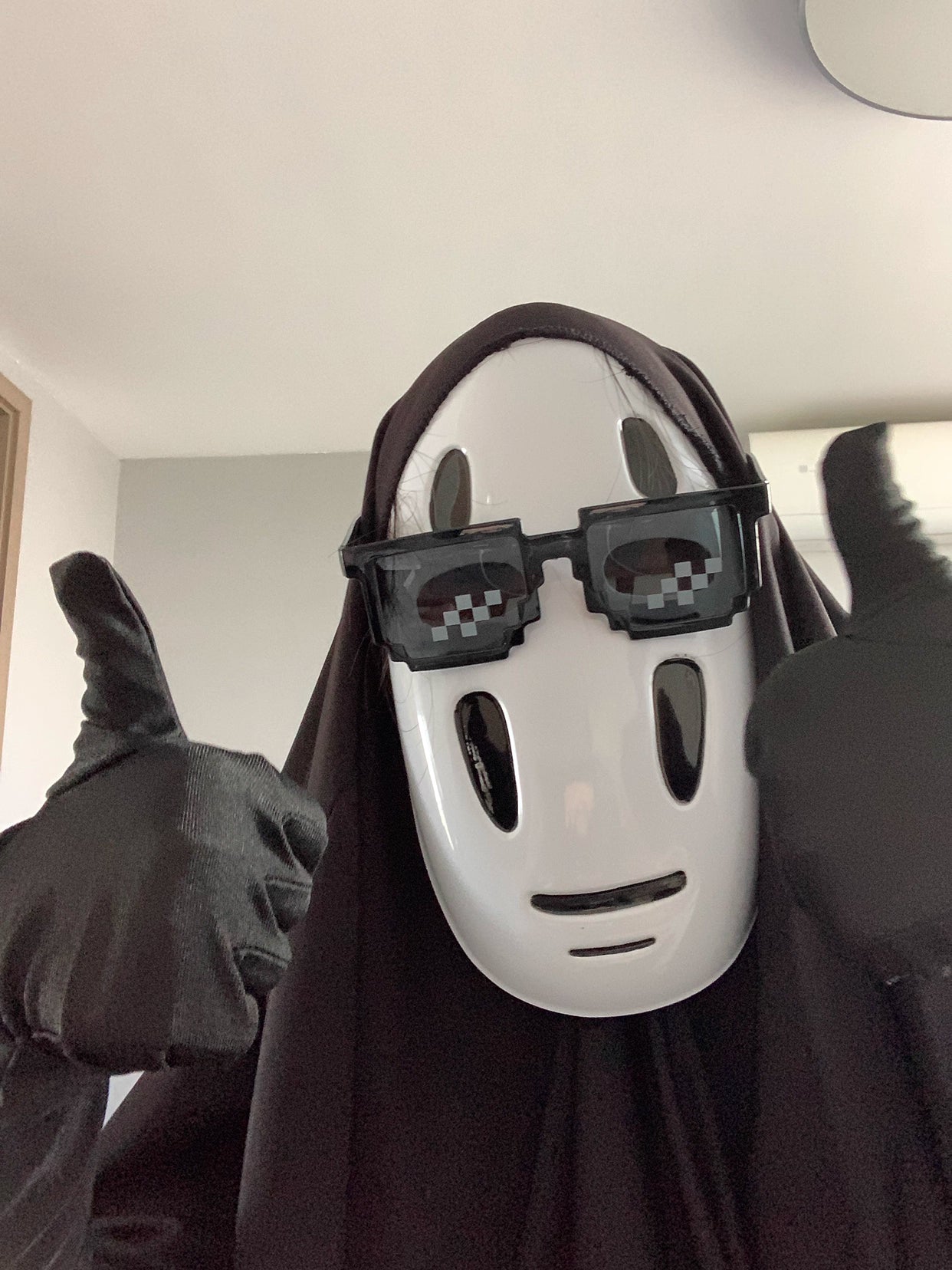 Spirited Away No Face Cosplay Costume Kids & Adults Anime Halloween Outfit
