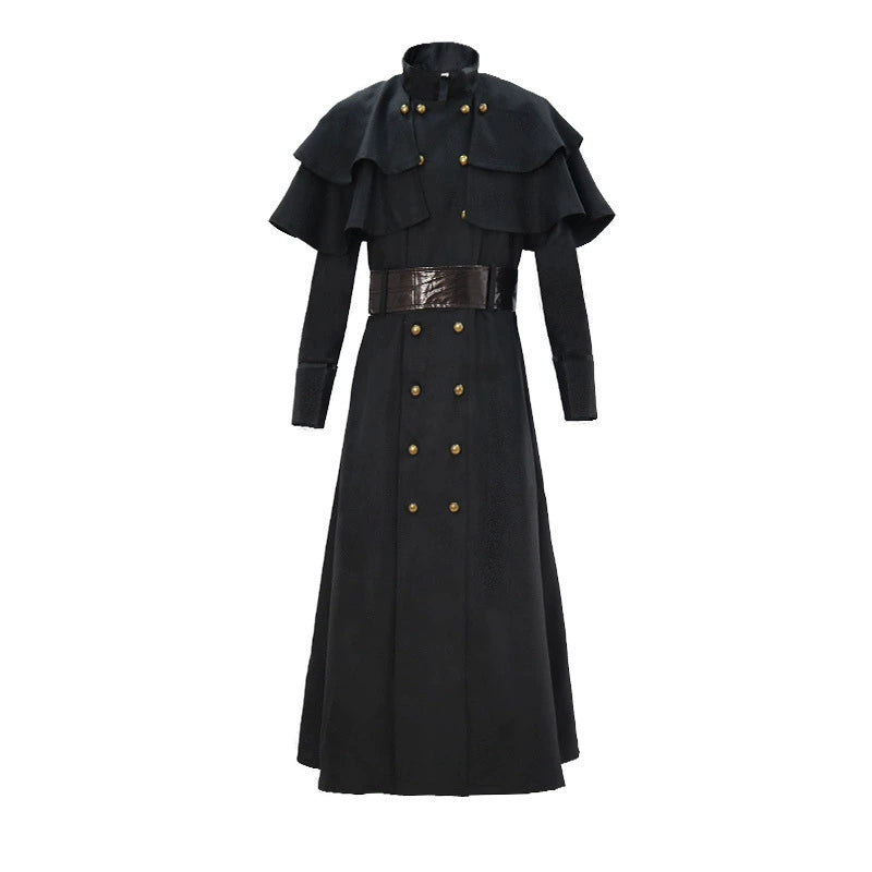 Plague Doctor Costume Steampunk Long Beak Mask Halloween Cosplay Crow Outfit Medieval Gothic