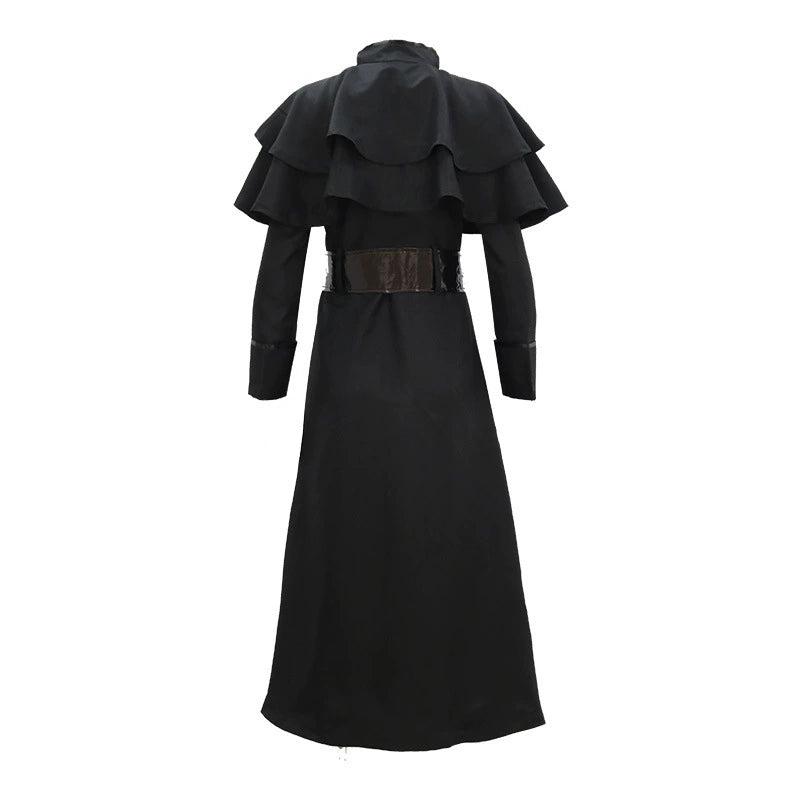 Plague Doctor Costume Steampunk Long Beak Mask Halloween Cosplay Crow Outfit Medieval Gothic