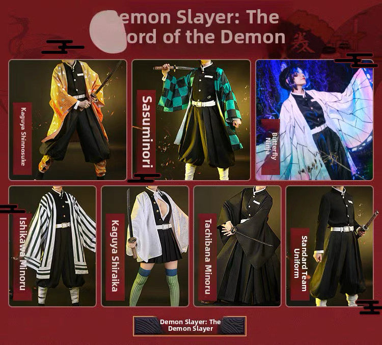 1/3 Delusion - Demon Slayer Cosplay - Tanjiro Kamado/Zenitsu Agatsuma/Demon Slayer Corps Uniform Cosplay Costume