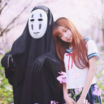 Spirited Away No Face Cosplay Costume Kids & Adults Anime Halloween Outfit
