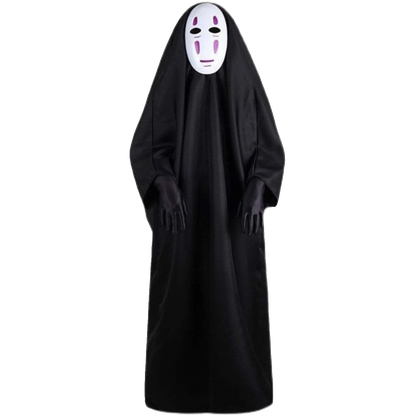 Spirited Away No Face Cosplay Costume Kids & Adults Anime Halloween Outfit