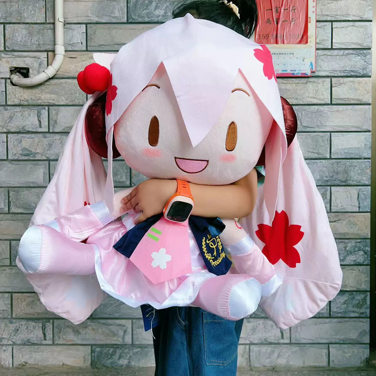 32CM Anime Hatsune Miku Plush Toy Kawaii Miku Stuffed Doll Toy Kid Birthday Gift