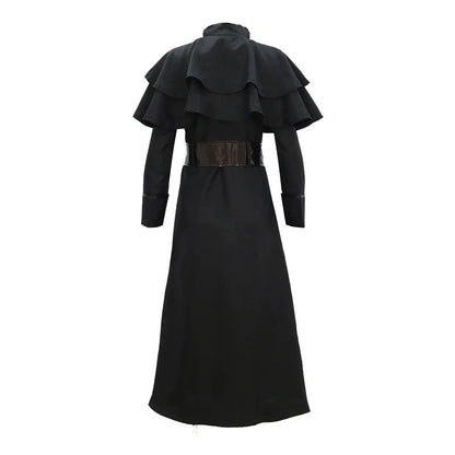 Plague Doctor Costume Steampunk Long Beak Mask Halloween Cosplay Crow Outfit Medieval Gothic