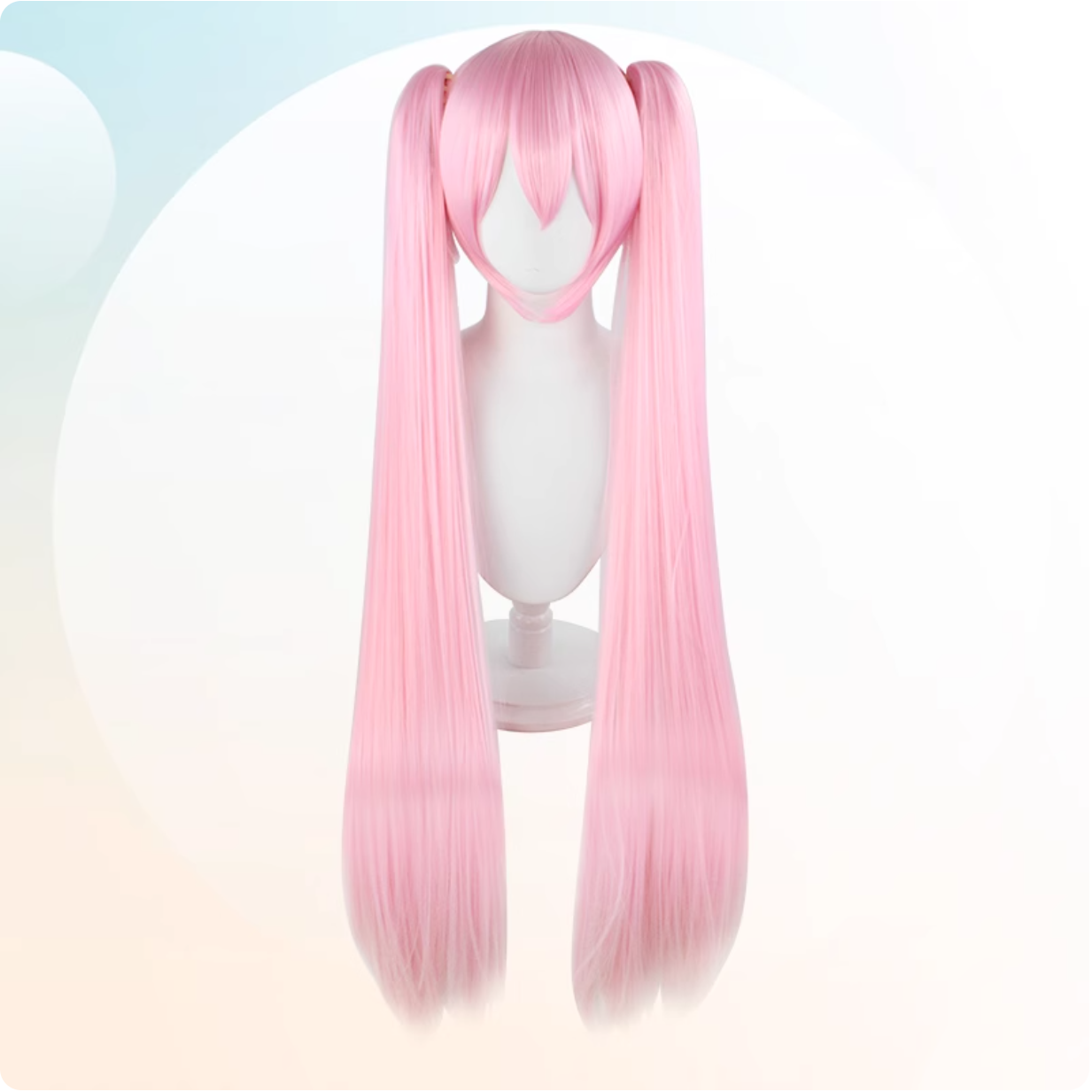 Hatsune Miku Cosplay Wig – 110cm Double Ponytail with Universal Tiger Clip (Normal Version)